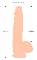 NS Dildo with movable skin 24,7 cm