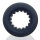 Oxballs Axis Rib Griphold Cockring Black Ice