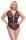 Spitzenbody mit geschn&uuml;rter Front 95D/2XL