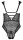 Spitzenbody mit geschn&uuml;rter Front 95D/2XL