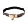 Collar One-size Narrow Gold/Pink Reptile