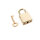 Collar One-size Narrow Gold/Pink Reptile