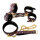 3 Piece BDSM Set Gold/Pink Reptile