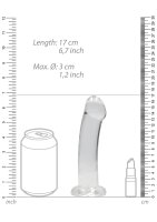 Non Realistic Dildo with Suction Cup - 6,7/ 17 cm