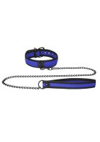 Shots Ouch! Neoprenhalsband mit Leine blau