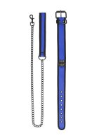 Shots Ouch! Neoprenhalsband mit Leine blau