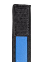 Shots Ouch! neoprene wristbands blue