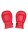 Shots Ouch! Neoprene gloves red