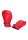 Shots Ouch! Neoprene gloves red