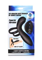 Trinity Vibes Vibrating Penis Enlargement Sleeve black