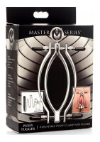 Master Series Pussy Tugger Adjustable Pussy Clamp with Leash