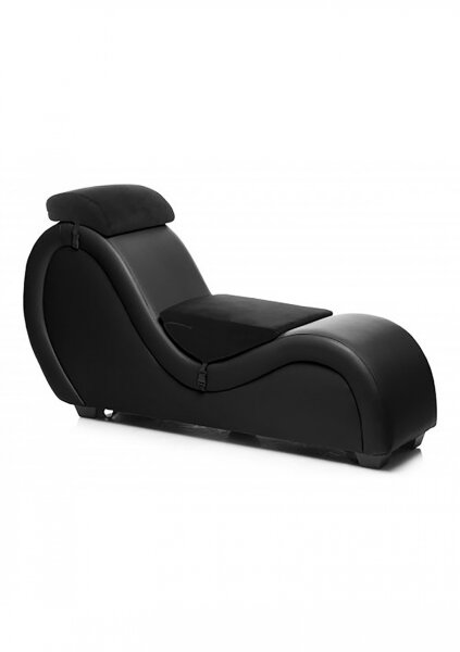 Master Series Kinky Couch Sex Chaise Lounge - Black