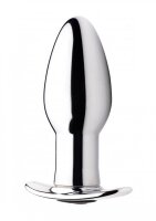 Master Series Chrome Blast 7X Rechargeable Butt Plug R/C - Small