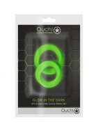 2 pcs Cock Ring Set - Glow in the Dark