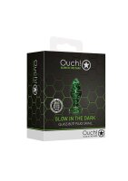 Glass Butt Plug - Glow in the Dark - Small - 2,5 cm