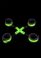 Hand & Ankle Cuffs with Hogtie - Glow in the Dark