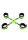 Hand & Ankle Cuffs with Hogtie - Glow in the Dark