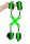 Hand & Ankle Cuffs with Hogtie - Glow in the Dark