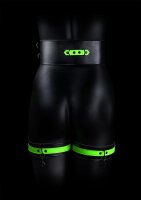 Thigh Cuffs with Belt and Handcuffs Glow in the Dark S/M