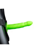 Twisted Hollow Strap-on - 8 / 20 cm - Glow in the Dark