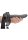 Shots Ouch! Textured Curved Hollow Strap-On gray 20 cm