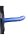 Shots Ouch! Textured Curved Hollow Strap-On blue 20 cm