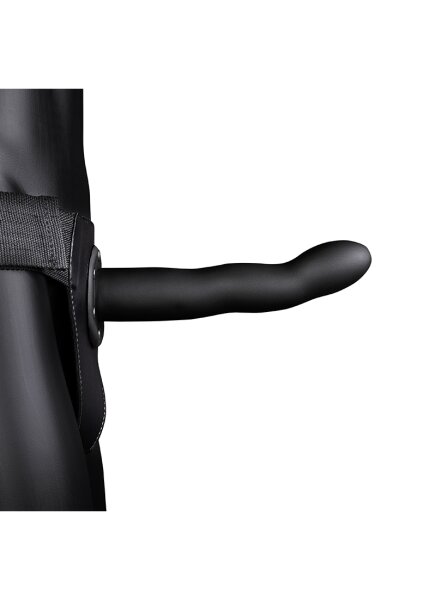 Shots Ouch! Curved Hollow Strap-On black 20 cm