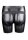 Shots Ouch! Curved Hollow Strap-On black 20 cm