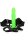 Curved Hollow Strap-on - 8 / 20 cm - Glow in the Dark