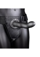 Shots Ouch! Curved Hollow Strap-On gray 20 cm