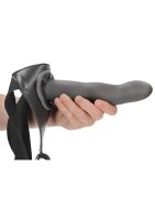 Shots Ouch! Curved Hollow Strap-On gray 20 cm