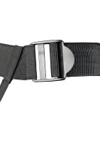 Shots Ouch! Gekr&uuml;mmter hohler Strap-On blau 20 cm