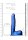 Shots Ouch! Ribbed hollow strap-on with testicles blue 21 cm