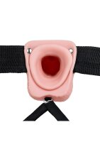 Vibrating Hollow Strap-on with Balls - 7/ 18 cm