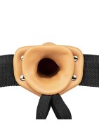Vibrating Hollow Strap-on No Balls - 6/ 15,5 cm