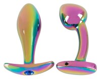 Anos Metal Butt Plug Set Rainbow