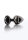 Taboom aluminum anal plug with rhinestone L black 4.1 cm