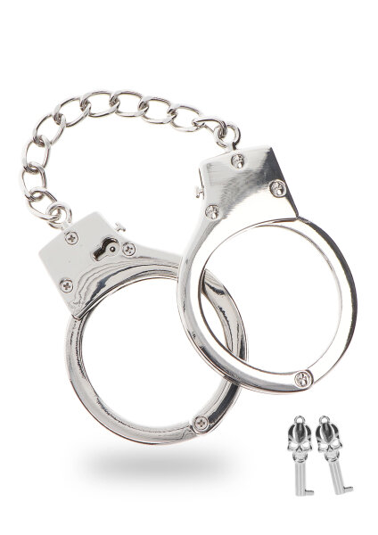 Taboom Versilberte BDSM Handschellen