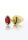 Taboom Anal Plug mit Strassstein L rot, gold 4 cm