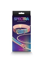 Spectra Bondage Collar & Leash Rainbow