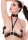 Kinky Diva Halter Harness + O-Ring Collar Black