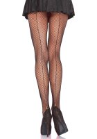Backseam Fishnet Pantyhose Black OS