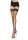 Stay Up Fishnet Thigh Highs Black OS
