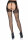 Suspender Hose with Opaque Top Black OS