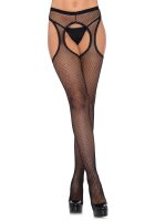 Fishnet Suspender Hose Black OS