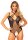 Net and Lace Crotchless Teddy Black OS