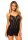 Rose Lace Flair Chemise Black OS