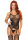 Jacquard Net Bodystocking Black OS