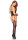 Jacquard Net Bodystocking Black OS
