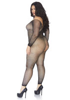 Crystalized Net Bodystocking Black XL/2XL